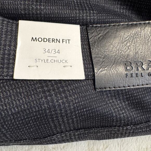 Brax Mens Chuck Modern Fit Blue Check 34/34 NWT Wonderful!!K - Picture 12 of 12